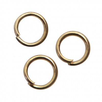 Кольцо  соединительное для бижутерии 5 мм, цв.-золото - купить в Железногорске. Цена: 0.44 руб.
