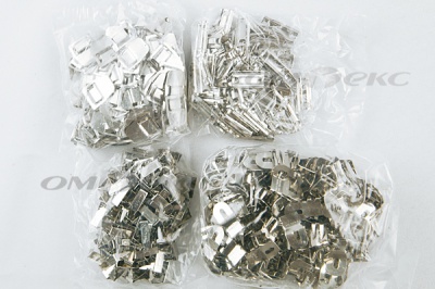 Крючки брючные 4 шипа "Стром" 144 шт. никель - купить в Железногорске. Цена: 383.97 руб.