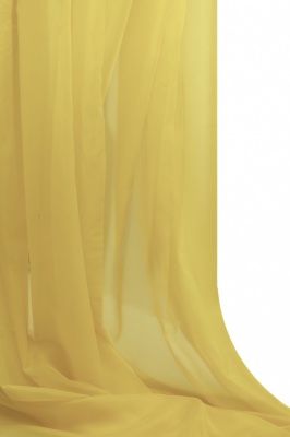 Портьерный капрон 12-0826, 47 гр/м2, шир.300см, цвет св.жёлтый - купить в Железногорске. Цена 137.27 руб.