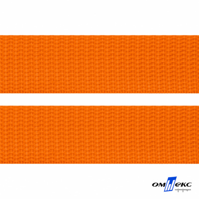 Оранжевый- цв.523 -Текстильная лента-стропа 550 гр/м2 ,100% пэ шир.25 мм (боб.50+/-1 м) - купить в Железногорске. Цена: 405.80 руб.