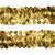 Тесьма с пайетками D16, шир. 30 мм/уп. 25+/-1 м, цвет золото - купить в Железногорске. Цена: 1 087.39 руб.