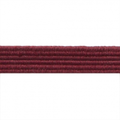 Резиновые нити с текстильным покрытием, шир. 6 мм ( упак.30 м/уп), цв.- 88-бордо - купить в Железногорске. Цена: 155.22 руб.