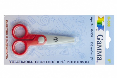 Ножницы G-508 детские 130 мм - купить в Железногорске. Цена: 118.32 руб.