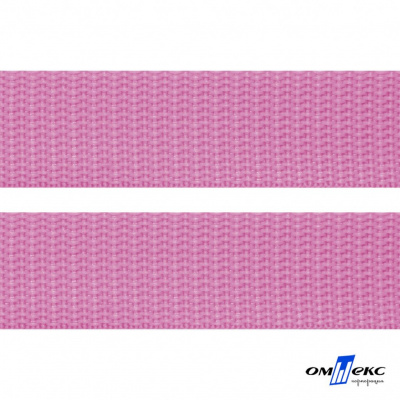 Розовый- цв.513-Текстильная лента-стропа 550 гр/м2 ,100% пэ шир.30 мм (боб.50+/-1 м) - купить в Железногорске. Цена: 475.36 руб.