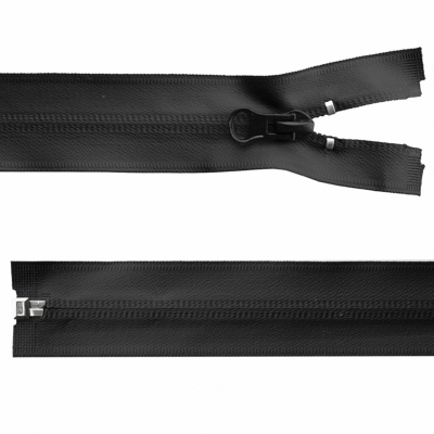 Молния водонепроницаемая PVC Т-7, 100 см, разъемная, цвет чёрный - купить в Железногорске. Цена: 61.89 руб.