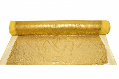 Сетка с пайетками №6, 188 гр/м2, шир.130см, цвет золото - купить в Железногорске. Цена 371.02 руб.