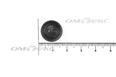51820/15 мм (2 пр)  черные пуговицы - купить в Железногорске. Цена: 0.87 руб.