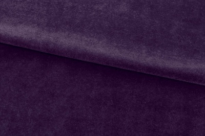 Бархат стрейч, 240 гр/м2, шир.160см, (2,4 м/кг), цвет 27/фиолет - купить в Железногорске. Цена 886.02 руб.