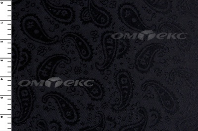 Ткань подкладочная жаккард Р14098, чёрный, 85 г/м2, шир. 150 см, 230T - купить в Железногорске. Цена 166.45 руб.