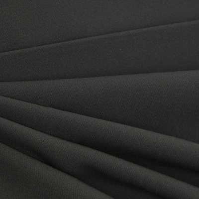 Костюмная ткань "Элис", 220 гр/м2, шир.150 см, цвет чёрный - купить в Железногорске. Цена 308 руб.