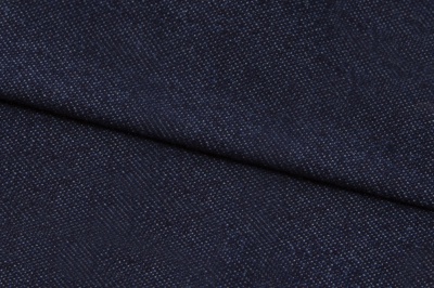 Ткань джинсовая №96, 160 гр/м2, шир.148см, цвет т.синий - купить в Железногорске. Цена 350.42 руб.