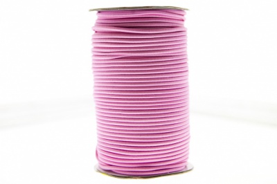 0370-1301-Шнур эластичный 3 мм, (уп.100+/-1м), цв.141- розовый - купить в Железногорске. Цена: 459.62 руб.