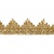 Тесьма металлизированная 0384-0240, шир. 40 мм/уп. 25+/-1 м, цвет золото - купить в Железногорске. Цена: 490.74 руб.