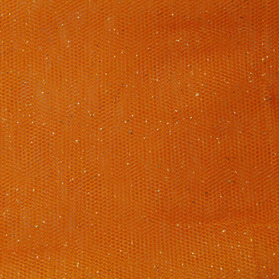 Сетка Глиттер, 24 г/м2, шир.145 см., оранжевый - купить в Железногорске. Цена 117.24 руб.