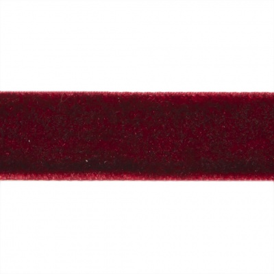 Лента бархатная нейлон, шир.12 мм, (упак. 45,7м), цв.240-бордо - купить в Железногорске. Цена: 392 руб.