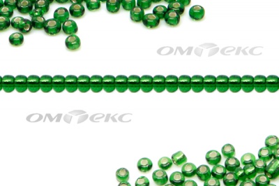 Бисер (SL) 11/0 ( упак.100 гр) цв.27В - зелёный - купить в Железногорске. Цена: 53.34 руб.