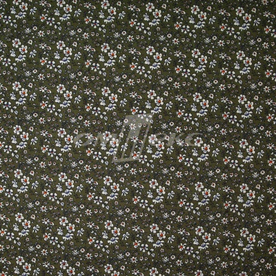 Плательная ткань "Фламенко" 11.2, 80 гр/м2, шир.150 см, принт растительный - купить в Железногорске. Цена 259.21 руб.