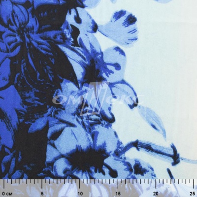 Плательная ткань "Фламенко" 19.1, 80 гр/м2, шир.150 см, принт растительный - купить в Железногорске. Цена 241.49 руб.
