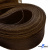 Регилиновая лента, шир.65мм, (уп.25 ярд), цв.- коричневый - купить в Железногорске. Цена: 499.43 руб.