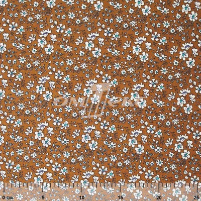 Плательная ткань "Фламенко" 11.1, 80 гр/м2, шир.150 см, принт растительный - купить в Железногорске. Цена 239.03 руб.