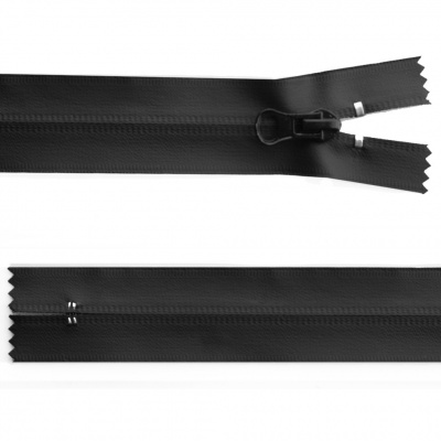 Молния водонепроницаемая PVC Т-7, 20 см, неразъемная, цвет чёрный - купить в Железногорске. Цена: 21.56 руб.