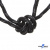 Шнурки #3-10, круглые с наполнителем 130 см, светоотражающие, цв.-чёрный - купить в Железногорске. Цена: 75.38 руб.