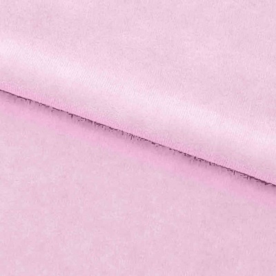 Велюр JS LIGHT 1, 220 гр/м2, шир.150 см, (3,3 м/кг), цвет бл.розовый - купить в Железногорске. Цена 1 055.34 руб.