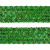 Тесьма с пайетками D4, шир. 35 мм/уп. 25+/-1 м, цвет зелёный - купить в Железногорске. Цена: 1 308.30 руб.
