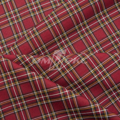 Ткань костюмная клетка 24379 2012, 230 гр/м2, шир.150см, цвет бордовый/бел/жел - купить в Железногорске. Цена 539.74 руб.