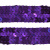 Тесьма с пайетками 12, шир. 20 мм/уп. 25+/-1 м, цвет фиолет - купить в Железногорске. Цена: 778.19 руб.