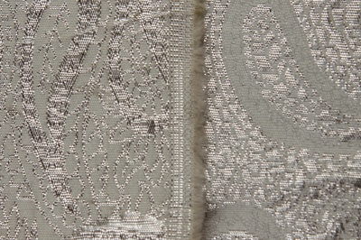 Ткань костюмная жаккард, 135 гр/м2, шир.150см, цвет белый№19 - купить в Железногорске. Цена 441.94 руб.