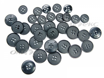 51926/15 мм (4 пр) черные пуговицы (брючные) - купить в Железногорске. Цена: 1.50 руб.