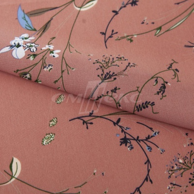 Плательная ткань "Фламенко" 2.1, 80 гр/м2, шир.150 см, принт растительный - купить в Железногорске. Цена 311.05 руб.