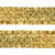 Тесьма с пайетками D16, шир. 35 мм/уп. 25+/-1 м, цвет золото - купить в Железногорске. Цена: 1 281.60 руб.