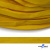 Шнур плетеный (плоский) d-12 мм, (уп.90+/-1м), 100% полиэстер, цв.269 - жёлтый - купить в Железногорске. Цена: 8.62 руб.