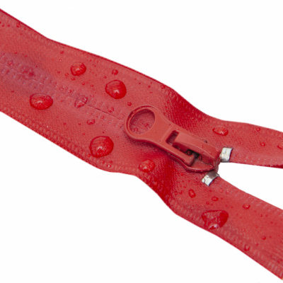 Молния водонепроницаемая PVC Т-7, 60 см, разъемная, цвет (820) красный - купить в Железногорске. Цена: 49.39 руб.