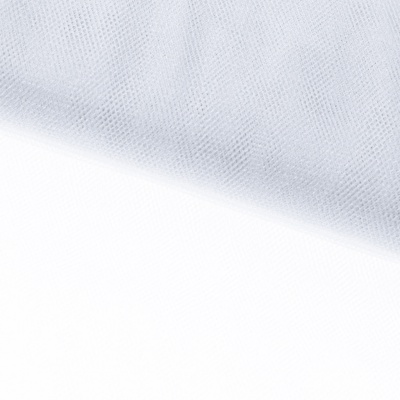 Трикотажное полотно Тюль Кристалл, 100% полиэфир, 16-01/белый, 15гр/м2, шир.160см. - купить в Железногорске. Цена 129.70 руб.