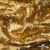 Трикотажное полотно, Сетка с пайетками,188 гр/м2, шир.140 см, цв.-тем.золото (#51) - купить в Железногорске. Цена 505.15 руб.