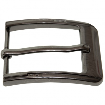 Пряжка металлическая для мужского ремня SC035#6 (шир.ремня 40 мм), цв.-тем.никель - купить в Железногорске. Цена: 43.93 руб.