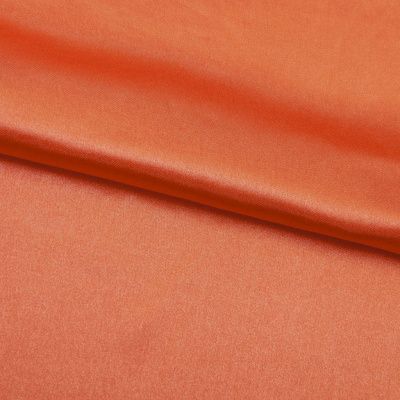 Поли креп-сатин 18-1445, 120 гр/м2, шир.150см, цвет оранжевый - купить в Железногорске. Цена 155.57 руб.