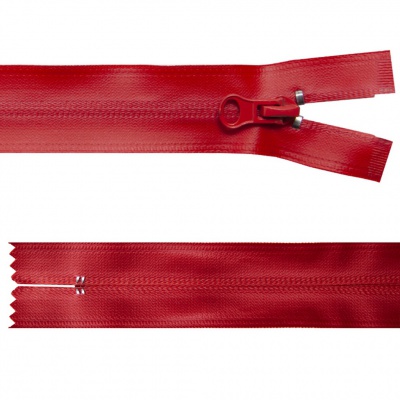 Молния водонепроницаемая PVC Т-7, 20 см, неразъемная, цвет (820)-красный - купить в Железногорске. Цена: 21.56 руб.
