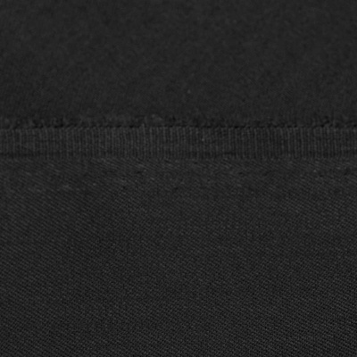 Костюмная ткань с вискозой "Рошель", 250 гр/м2, шир.150см, цвет чёрный - купить в Железногорске. Цена 438.12 руб.