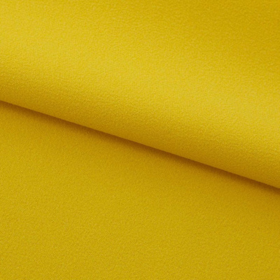 Креп стрейч Амузен 14-0756, 85 гр/м2, шир.150см, цвет жёлтый - купить в Железногорске. Цена 194.07 руб.