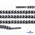 Шнурки #107-16, круглые 130 см, двухцветные цв.серый/чёрный - купить в Железногорске. Цена: 31.89 руб.