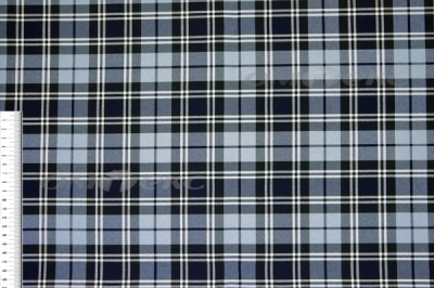 Ткань костюмная клетка Т7274 2004, 220 гр/м2, шир.150см, цвет т.синий/гол/бел - купить в Железногорске. Цена 