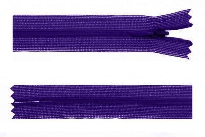 Молния потайная Т3 866, 50 см, капрон, цвет фиолетовый - купить в Железногорске. Цена: 8.62 руб.
