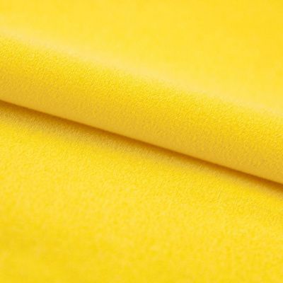 Креп стрейч Амузен 12-0752, 85 гр/м2, шир.150см, цвет жёлтый - купить в Железногорске. Цена 194.07 руб.