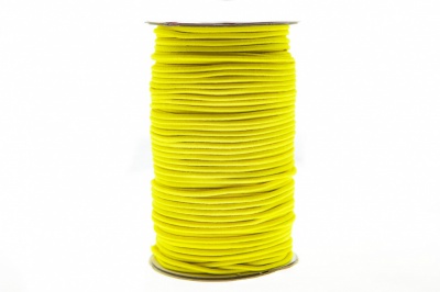 0370-1301-Шнур эластичный 3 мм, (уп.100+/-1м), цв.110 - желтый - купить в Железногорске. Цена: 459.62 руб.
