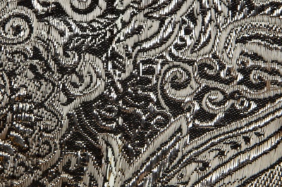 Ткань костюмная жаккард №11, 140 гр/м2, шир.150см, цвет тем.серебро - купить в Железногорске. Цена 383.29 руб.