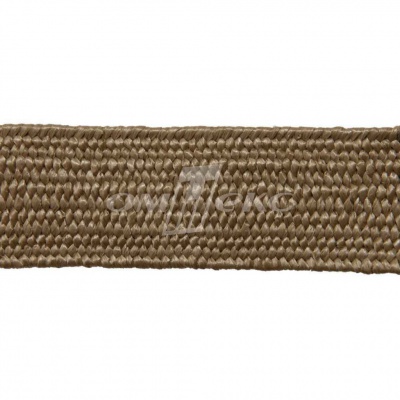 Тесьма отделочная полипропиленовая плетеная эластичная #2, шир. 40мм, цв.- соломенный - купить в Железногорске. Цена: 50.99 руб.